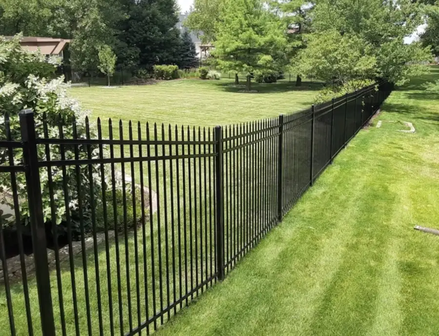 Ornamental aluminum fence installed by Kodiak Fence Co.